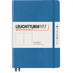 Записная книжка Leuchtturm «Medium» A5 нелинованная деним 251 стр.