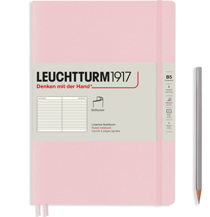 Записная книжка Leuchtturm «Composition» В5 в линейку розовая 123 стр.