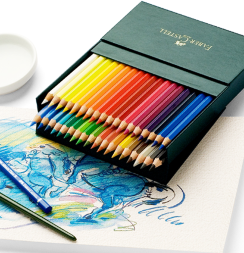 Набор акварельных карандашей Albrecht Durer Faber Castell 36 цветов в чехле с кистью