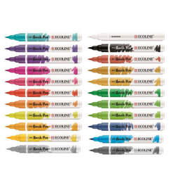 Набор акварельного скетчинга "Watercolour sketchbox" / маркера 22 Ecoline Brush Pen
