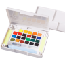 Набор акварели Sakura Koi Pocket Sketch Box 24 цвета в кейсе + губка и кисть купить в художественном магазине Скетчинг Про с доставкой по РФ и СНГ