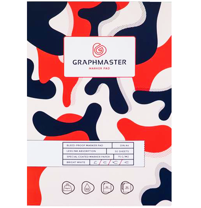 Скетчбук для маркеров Graphmaster Marker Pad А4 / 50 листов