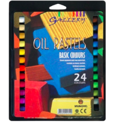 Пастель Mungyo Gallery Oil Pastel масляная круглая 24 цвета (основные) в блистере