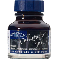 Тушь Winsor&Newton Calligraphy Ink сине-черная для каллиграфии прозрачная, 30 мл