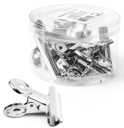 Зажимы для бумаги Малевичъ металлические 6 штук размер 75 мм