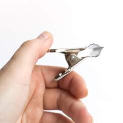 Зажимы для бумаги Малевичъ металлические 6 штук размер 75 мм