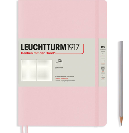 Записная книжка Leuchtturm «Composition» В5 в точку розовая 123 стр.
