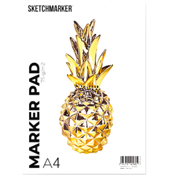 Альбом-склейка для спиртовых маркеров Sketchmarker Marker Pad А4 / 50 листов / 75 гм