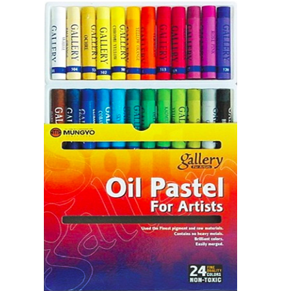 Пастель Mungyo Gallery Oil Pastel масляная круглая 24 цвета (основные) подвесная упаковка