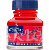 Тушь Winsor&Newton Calligraphy Ink алая для каллиграфии прозрачная, 30 мл