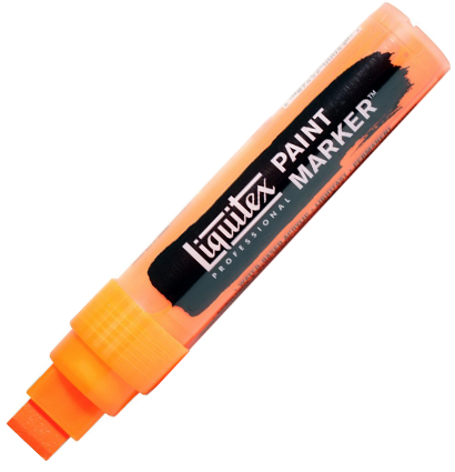 Маркер акриловый Liquitex Paint Marker широкий 15 мм 982 оранжевый флуоресцентный