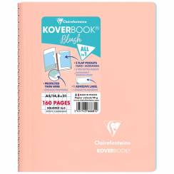 Тетрадь в клетку Koverbook ClaireFontaine коралловая А5 / 80 листов / 90 гм
