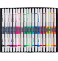 Набор двусторонних фломастеров Bruynzeel Twin Point 20 цветов