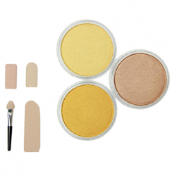 Набор пастели PanPastel 3 цвета "Металлик Золото и Бронза" по 9 мл и спонжи