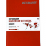 Скетчбук Sketchmarker Marker Line для маркеров красный с твёрдой обложкой  купить в магазине Скетчинг ПРО с доставкой по РФ и СНГ