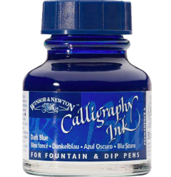 Тушь Winsor&Newton Calligraphy Ink тёмно-синяя для каллиграфии прозрачная, 30 мл