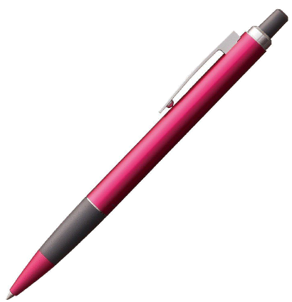Ручка шариковая автоматическая Tombow ZOOM L102 корпус розовый линия 0.7мм подарочная упаковка, черная