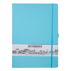 Скетчбук Sketchmarker небесно-голубой с твердой обложкой А4 / 80 листов / 140 гм
