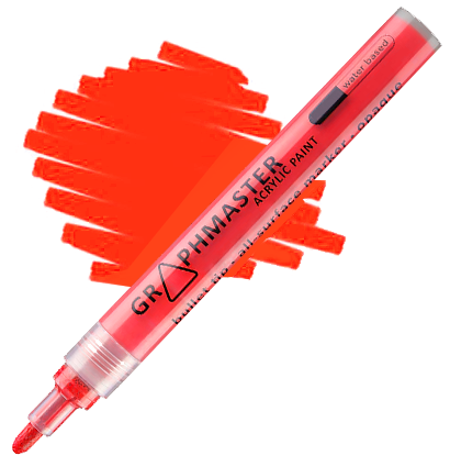 Цветные акриловые маркеры Graphmaster Acrylic Paint 2-3 мм (28 цветов) поштучно / выбор цвета