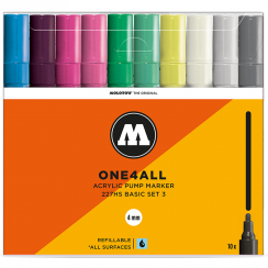 Набор акриловых маркеров Molotow ONE4ALL "Базовый 3" 10 шт / 4 мм