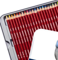 Набор пастельных карандашей Derwent Pastel Pencils 36 цветов в металлическом кейсе
