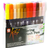 Набор акварельных маркеров с кистью Sakura Koi Coloring Brush Pen 24 цвета в кейсе купить в магазине маркеров для рисования СКЕТЧИНГ ПРО с доставкой по РФ и СНГ