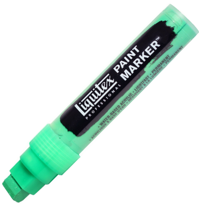 Маркер акриловый Liquitex Paint Marker широкий 15 мм 985 зелёный флуоресцентный