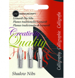 Набор перьев для каллиграфии Manuscript Shadow 3 штуки