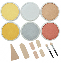 Набор пастели PanPastel 6 цветов "Металлик" по 9 мл и спонжи