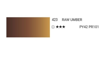 Краска акварельная SH WATER COLOR PRO туба 7,5мл №423 умбра натуральная