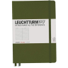 Записная книжка Leuchtturm «Medium» A5 в линейку хаки 251 стр.