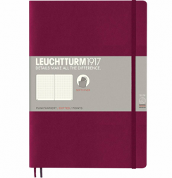 Записная книжка Leuchtturm «Composition» В5 нелинованная винная 123 стр.