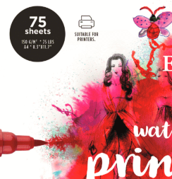 Альбом для акварели Ecoline Print Paper и акварельных маркеров А4 / 75 листов / 150 гм