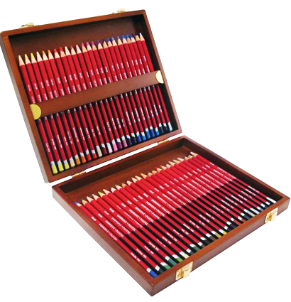 Набор пастельных карандашей Derwent Pastel Pencils 48 цветов в деревянном кейсе