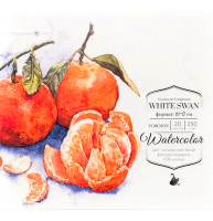 Бумага для акварели White Swan Малевичъ торшон склейка 19х17 см / 20 листов / 250 гм