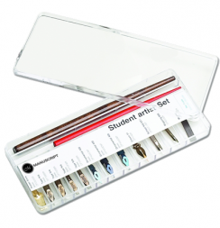 Набор перьев для каллиграфии Manuscript Student Art 11 штук в пенале