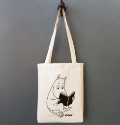 Сумка-шоппер «Муми-тролли. Фрекен Снорк с книгой» светлая