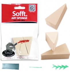 Набор клиновидных спонжей для пастели Art Sponge PanPastel 3 штуки