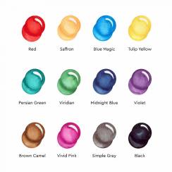 Набор маркеров Sketchmarker Aqua Pro Brush Candy Set 12 цветов