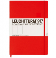 Записная книжка Leuchtturm «Master» A4+ в точку красная 235 стр.