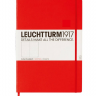 Записная книжка Leuchtturm «Master» A4+ в точку красная 235 стр.