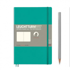 Записная книжка Leuchtturm «Paperback» В6+ нелинованная изумрудная 123 стр.