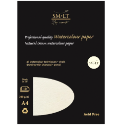 Альбом-склейка для акварели Watercolor paper, формат А4, 10 листов, 300 г/м