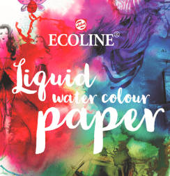 Альбом для акварели Ecoline Watercolour Paper и акварельных маркеров 24 х 32 см / 12 листов / 300 гм
