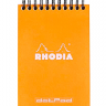 Блокнот в точку Rhodia Classic мягкая обложка оранжевый А6 / 80 листов / 80 гм