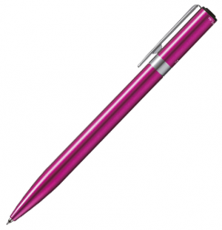 Ручка шариковая автоматическая Tombow ZOOM L105 City корпус розовый линия 0.7мм подарочная упаковка, черная
