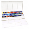 Акварель Cotman Winsor Newton Half Pan Studio в наборе 45 цветов в кейсе купить в магазине Скетчинг Про с доставкой по всему миру