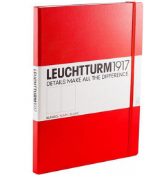 Записная книжка Leuchtturm «Master» A4+ нелинованная красная 235 стр.
