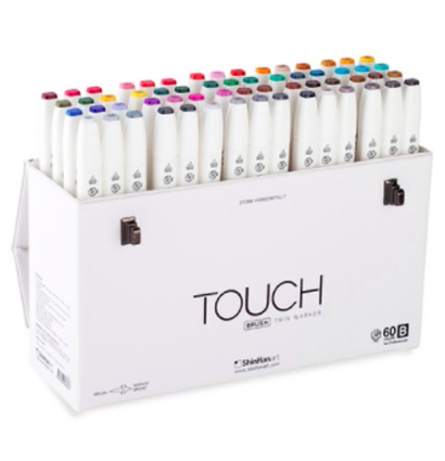 Touch Brush 60 цветов (вариант B) набор маркеров для скетчинга 