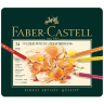 Цветные карандаши Faber Castell Polychromos набор из 24 цветов в металическом кейсе купить в магазине товаров для рисования ПРОСКЕТЧИНГ